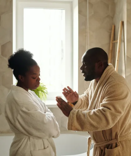 пара ссорится